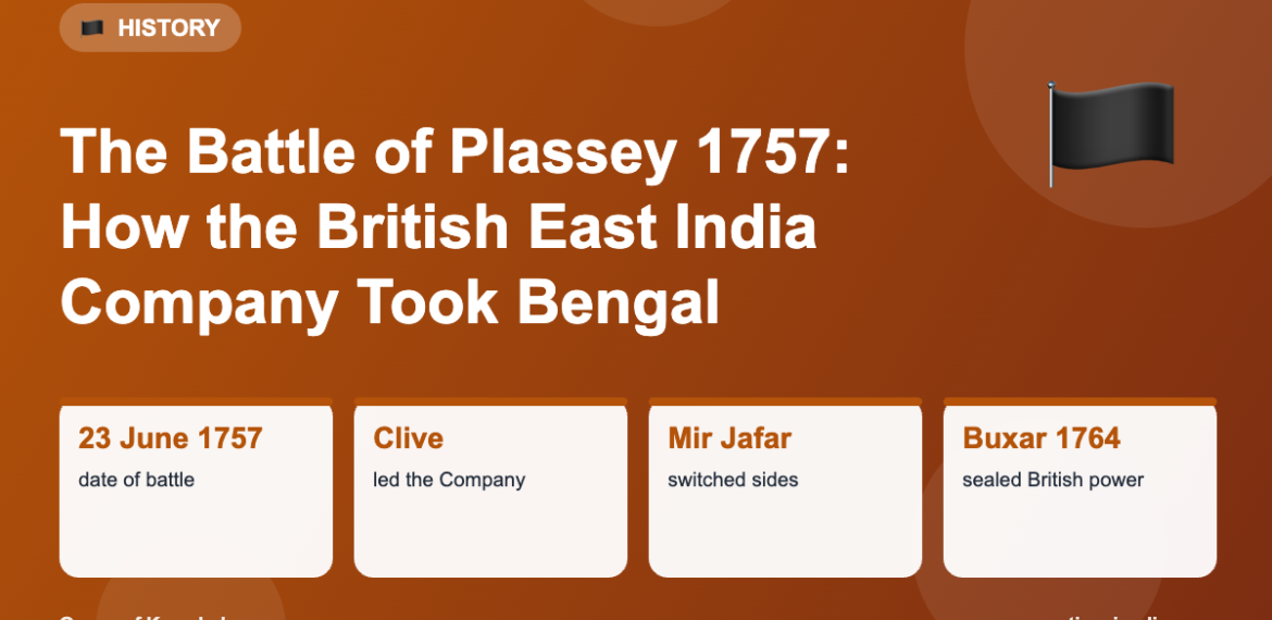 The Battle of Plassey 1757: How the British East India Company Took Bengal