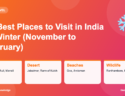 Infographic: 15 Best Places to Visit in India in Winter (November to February)
