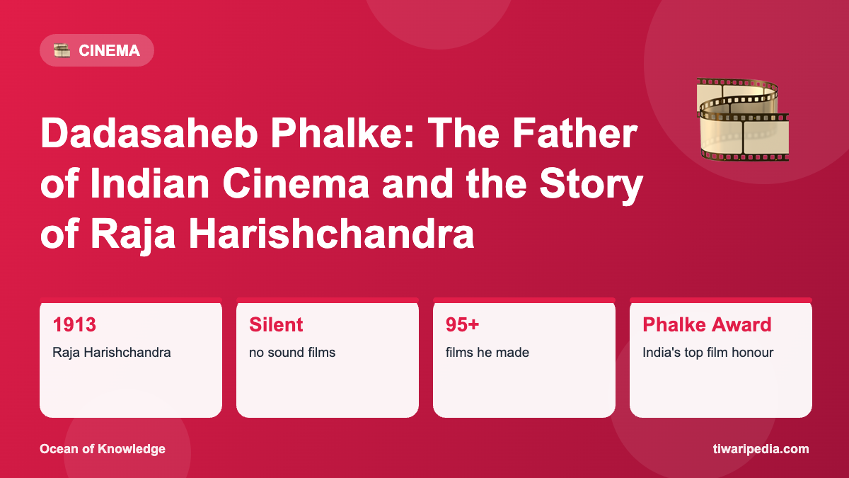 Infographic: Dadasaheb Phalke: The Father of Indian Cinema and the Story of Raja Harishchandra
