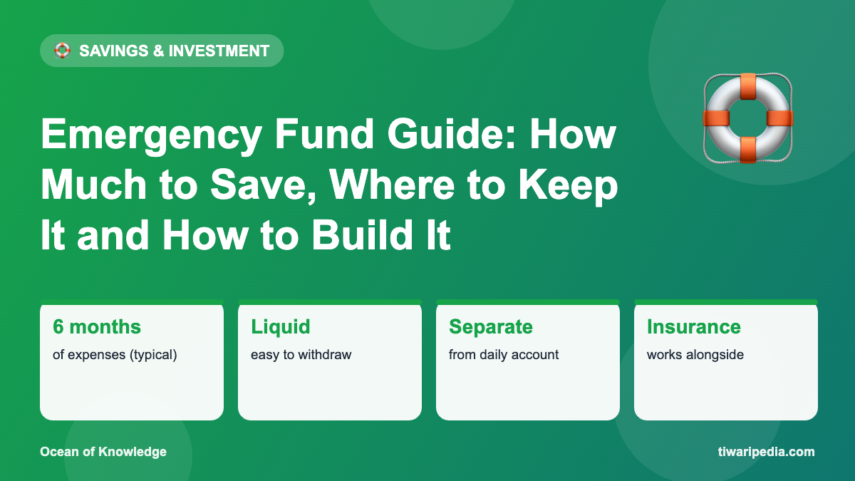 Infographic: Emergency Fund Guide: How Much to Save, Where to Keep It and How to Build It