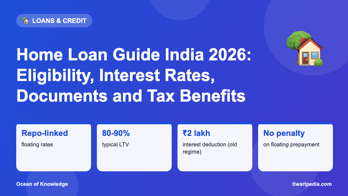 Infographic: Home Loan Guide India 2026: Eligibility, Interest Rates, Documents and Tax Benefits