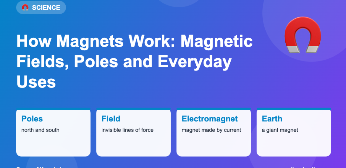 How Magnets Work: Magnetic Fields, Poles and Everyday Uses