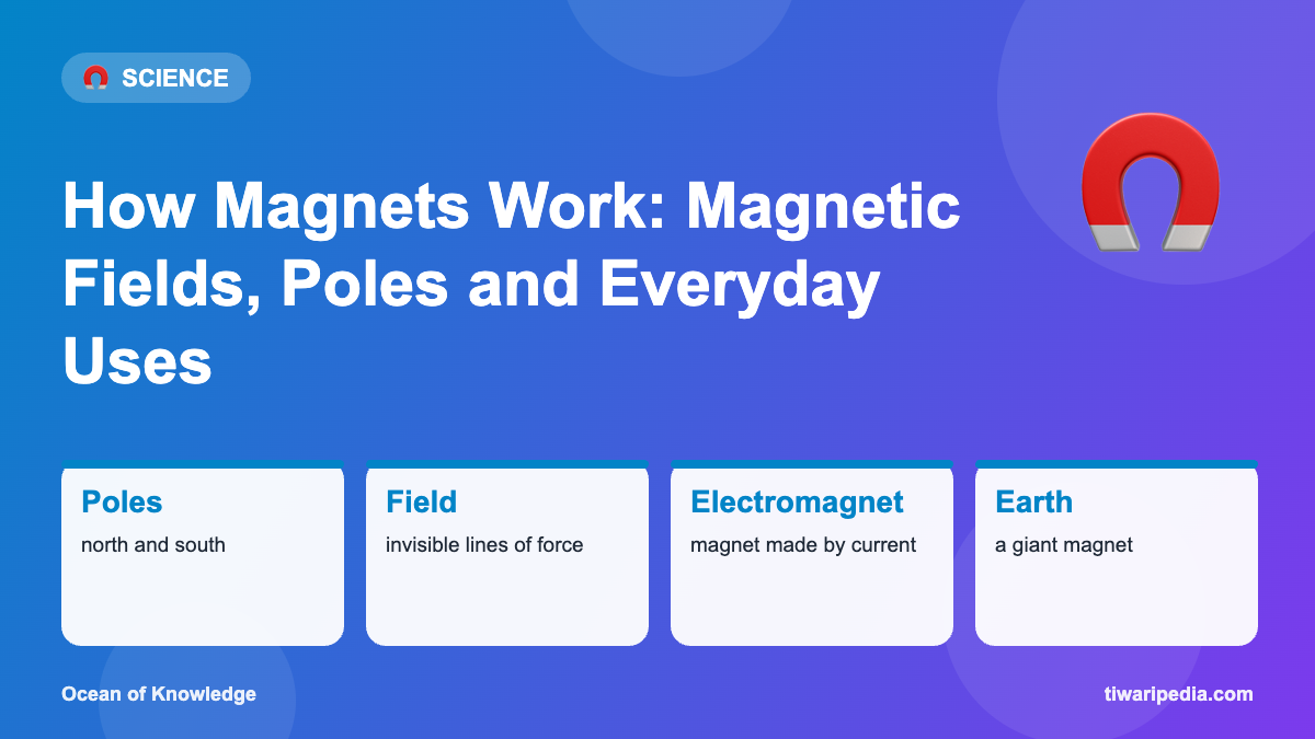 Infographic: How Magnets Work: Magnetic Fields, Poles and Everyday Uses