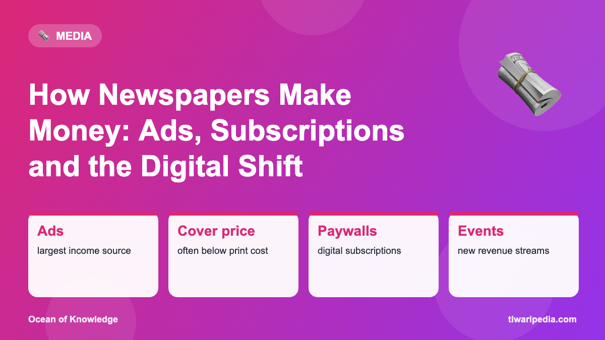 Infographic: How Newspapers Make Money: Ads, Subscriptions and the Digital Shift