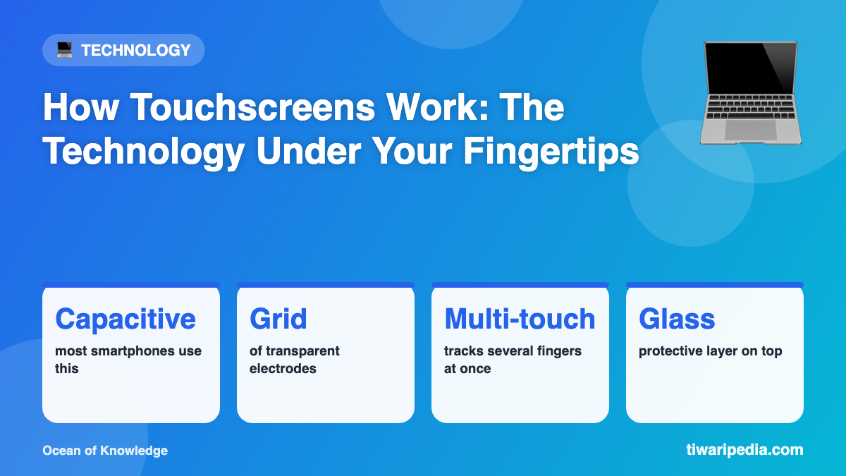 Infographic: How Touchscreens Work: The Technology Under Your Fingertips