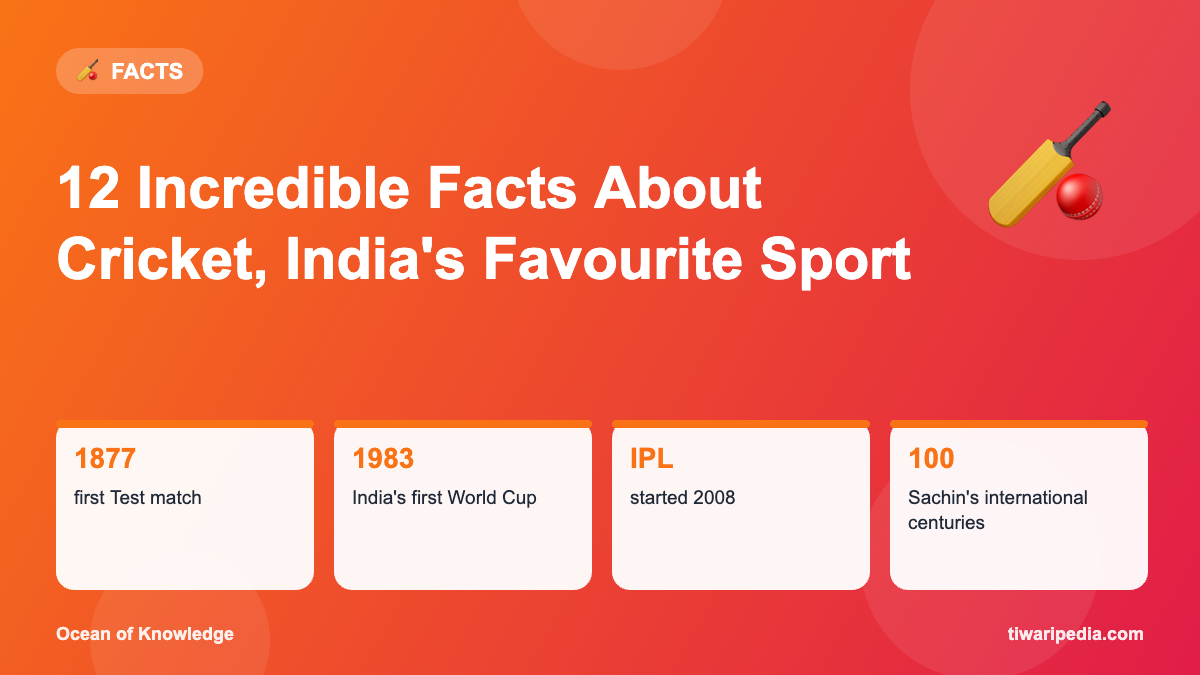 Infographic: 12 Incredible Facts About Cricket, India's Favourite Sport