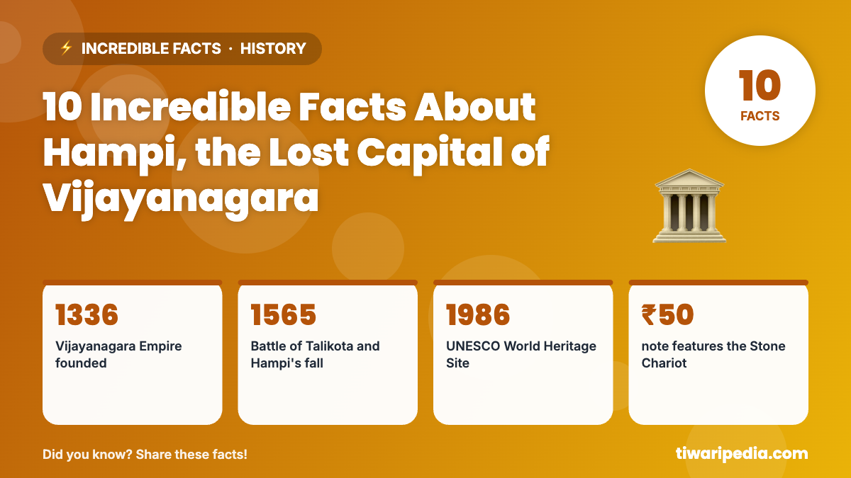 Infographic: 10 Incredible Facts About Hampi, the Lost Capital of Vijayanagara