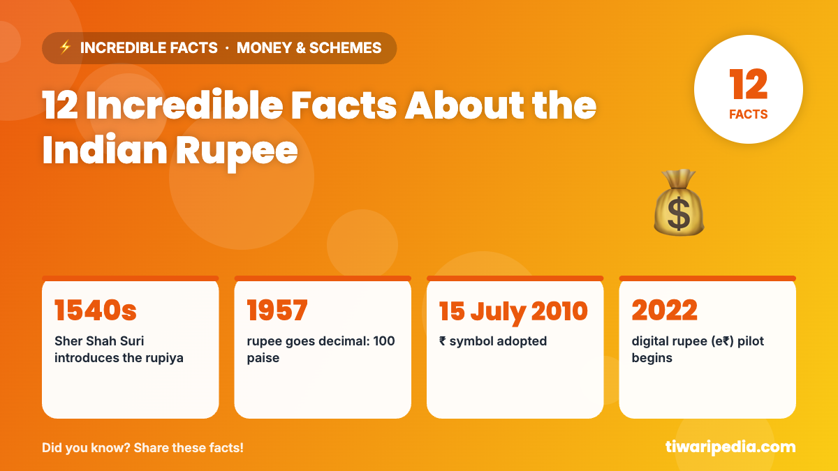 Infographic: 12 Incredible Facts About the Indian Rupee