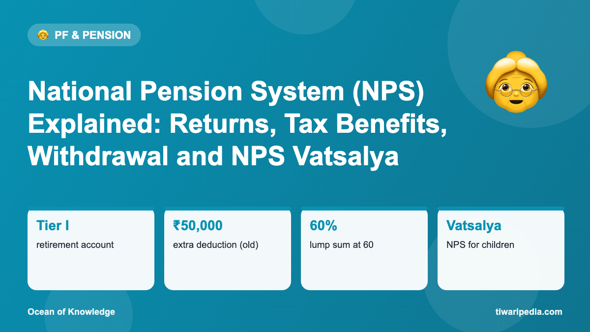 Infographic: National Pension System (NPS) Explained: Returns, Tax Benefits, Withdrawal and NPS Vatsalya