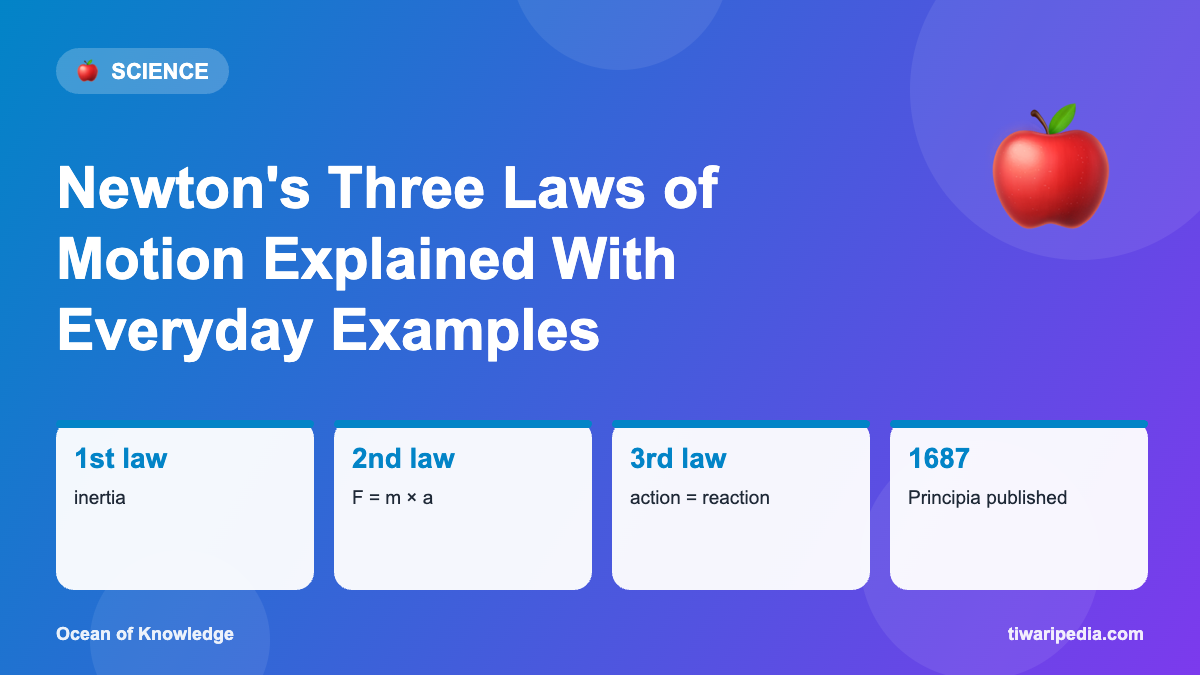 Infographic: Newton's Three Laws of Motion Explained With Everyday Examples