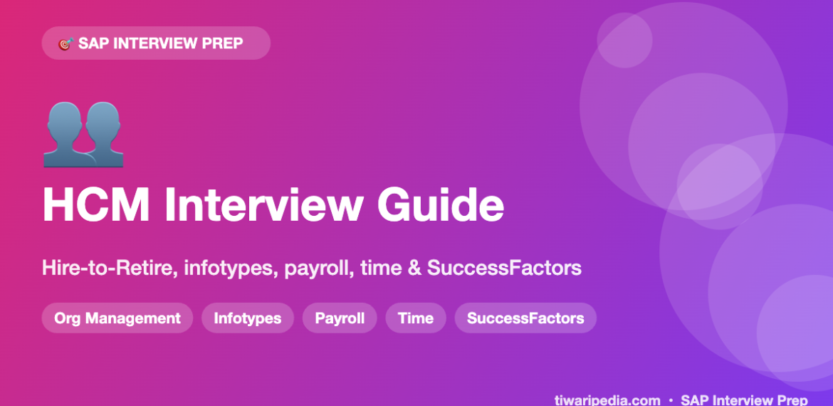 SAP HR / HCM & SuccessFactors Interview Questions & Hire-to-Retire Process Guide