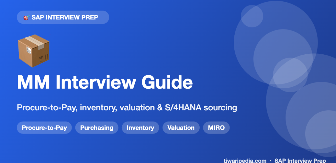 SAP MM (Materials Management) Interview Questions & Procure-to-Pay Process Guide (S/4HANA)