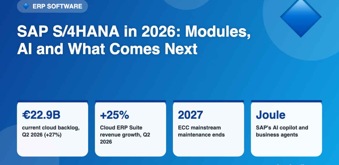 SAP S/4HANA Explained (2026): Top 10 Modules, Joule AI and the 2027 ECC Deadline