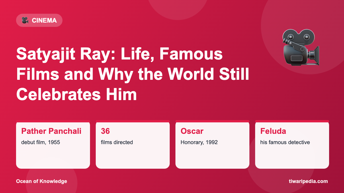 Infographic: Satyajit Ray: Life, Famous Films and Why the World Still Celebrates Him