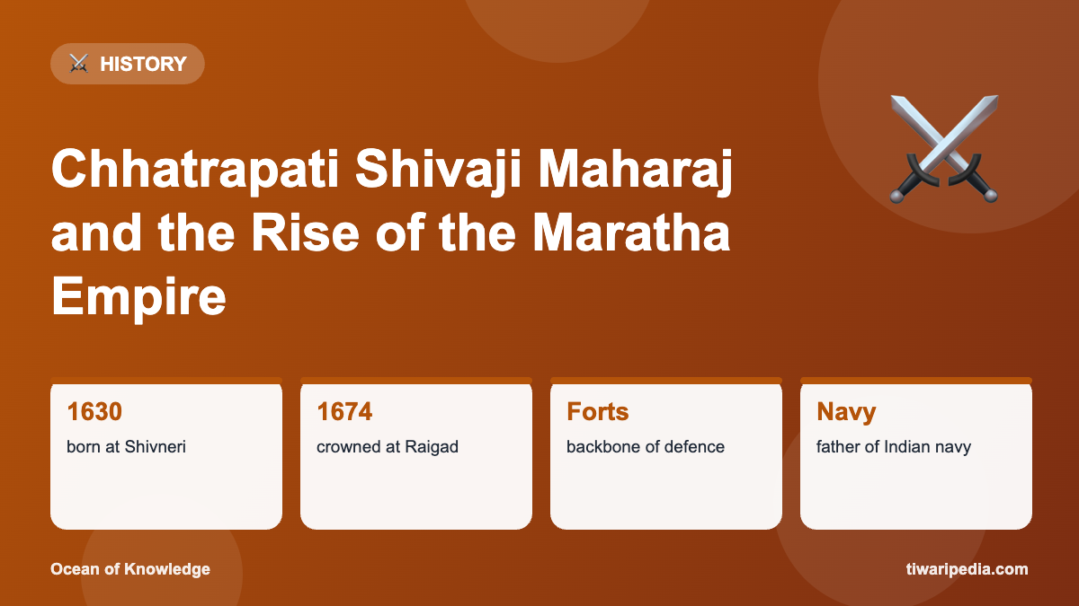 Infographic: Chhatrapati Shivaji Maharaj and the Rise of the Maratha Empire