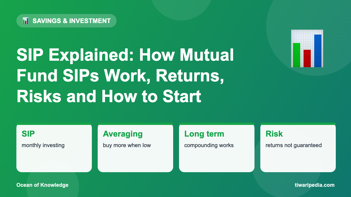 Infographic: SIP Explained: How Mutual Fund SIPs Work, Returns, Risks and How to Start
