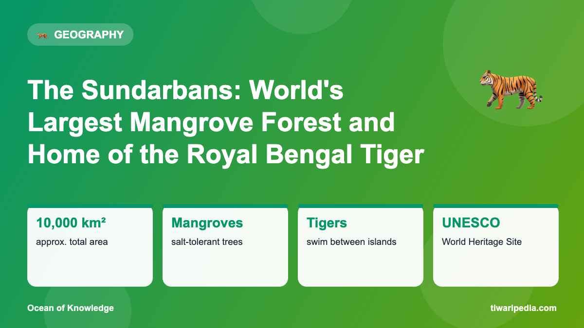 Infographic: The Sundarbans: World's Largest Mangrove Forest and Home of the Royal Bengal Tiger