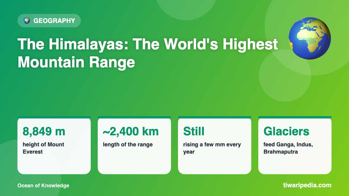 Infographic: The Himalayas: The World's Highest Mountain Range