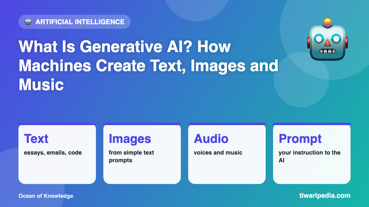 Infographic: What Is Generative AI? How Machines Create Text, Images and Music