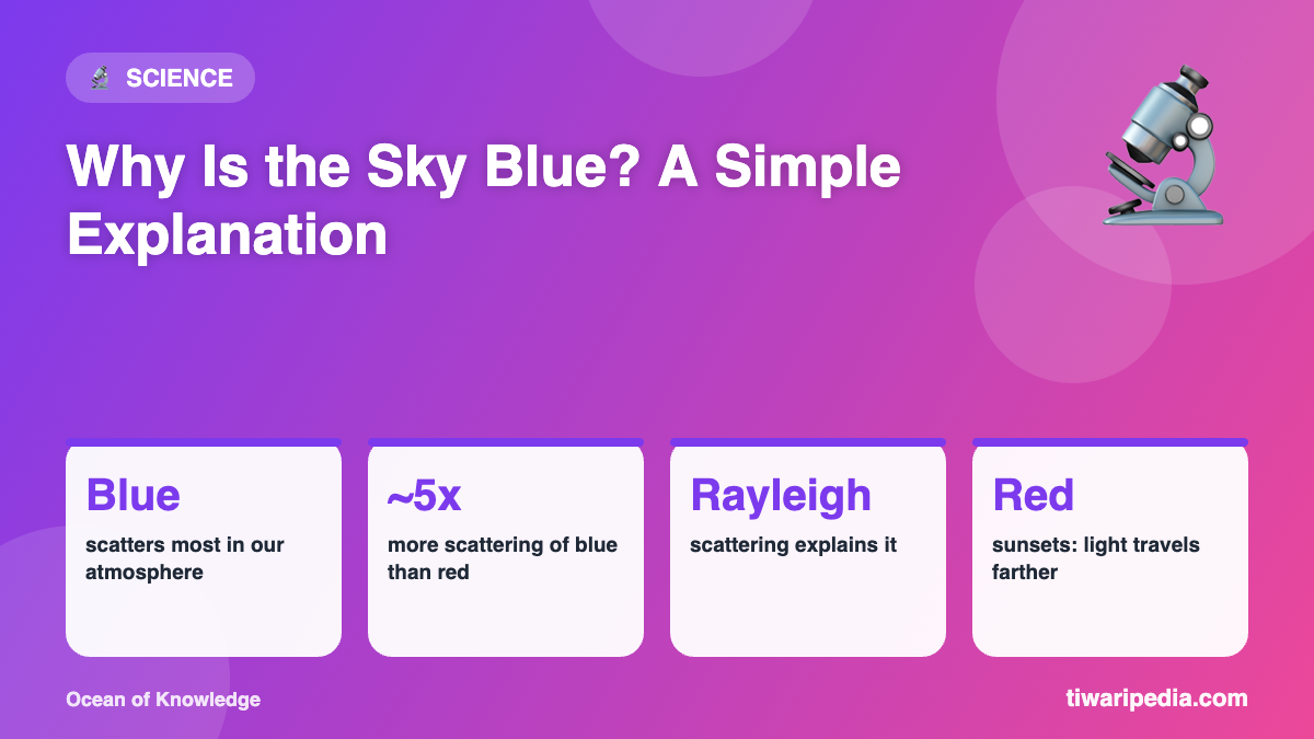 Infographic: Why Is the Sky Blue? A Simple Explanation